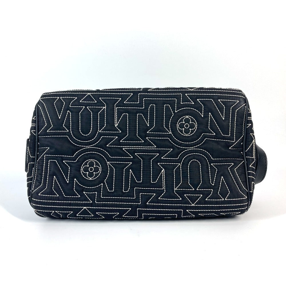 LOUIS VUITTON M21435 LV スノー コレクション ドップキット ポーチ カバン セカンドバッグ クラッチバッグ ナイロン ユニセックス ブラック
