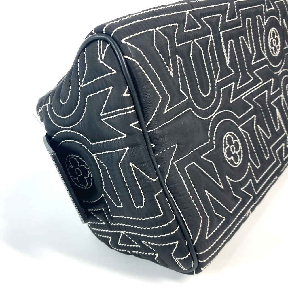 LOUIS VUITTON M21435 LV スノー コレクション ドップキット ポーチ カバン セカンドバッグ クラッチバッグ ナイロン ユニセックス ブラック