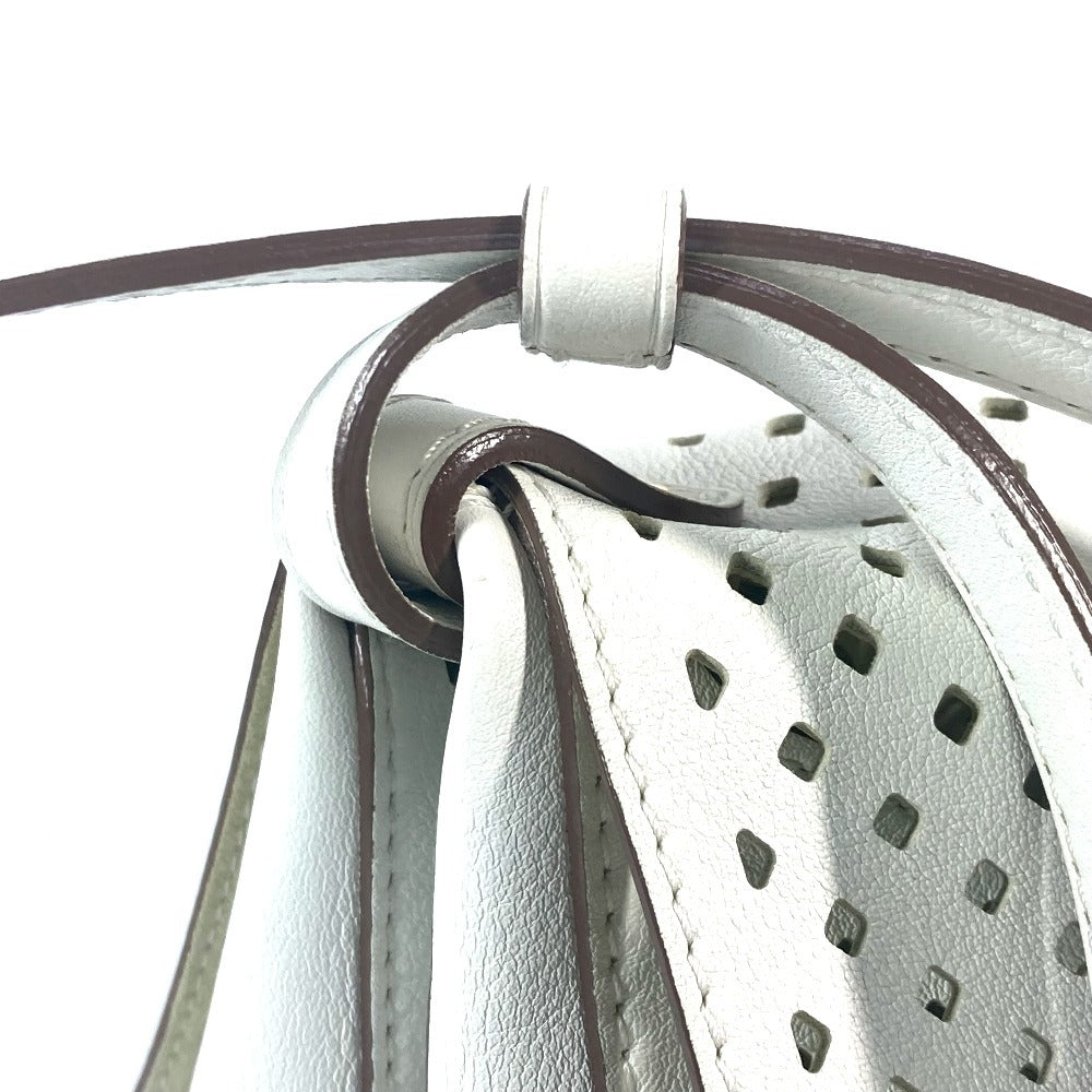 LOUIS VUITTON M93997 ペルフォ・レ・フローレ ソミュール パンチング カバン メッセンジャーバッグ 斜め掛け ショルダーバッグ レザー ユニセックス ホワイト