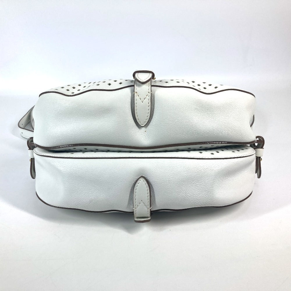 LOUIS VUITTON M93997 ペルフォ・レ・フローレ ソミュール パンチング カバン メッセンジャーバッグ 斜め掛け ショルダーバッグ レザー ユニセックス ホワイト