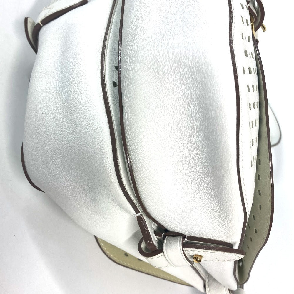 LOUIS VUITTON M93997 ペルフォ・レ・フローレ ソミュール パンチング カバン メッセンジャーバッグ 斜め掛け ショルダーバッグ レザー ユニセックス ホワイト