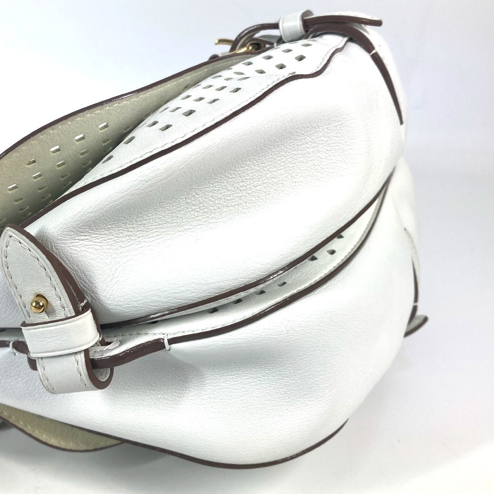 LOUIS VUITTON M93997 ペルフォ・レ・フローレ ソミュール パンチング カバン メッセンジャーバッグ 斜め掛け ショルダーバッグ レザー ユニセックス ホワイト