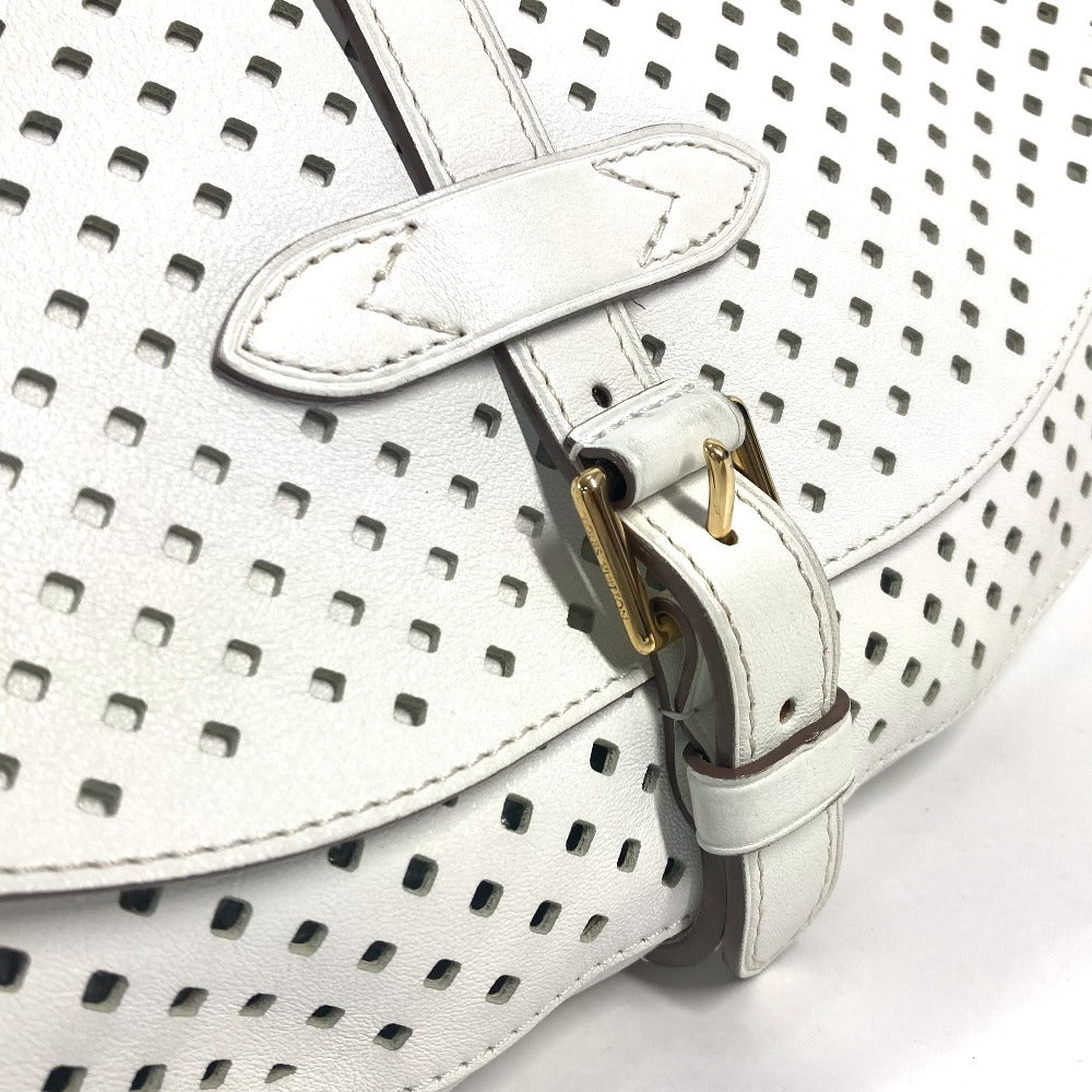 LOUIS VUITTON M93997 ペルフォ・レ・フローレ ソミュール パンチング カバン メッセンジャーバッグ 斜め掛け ショルダーバッグ レザー ユニセックス ホワイト