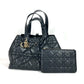 Dior M2821OSHJ 2WAYバッグ トゥジュール ミディアム カバン トートバッグ ハンドバッグ ポーチ付き ショルダーバッグ カーフスキン レディース ブラック