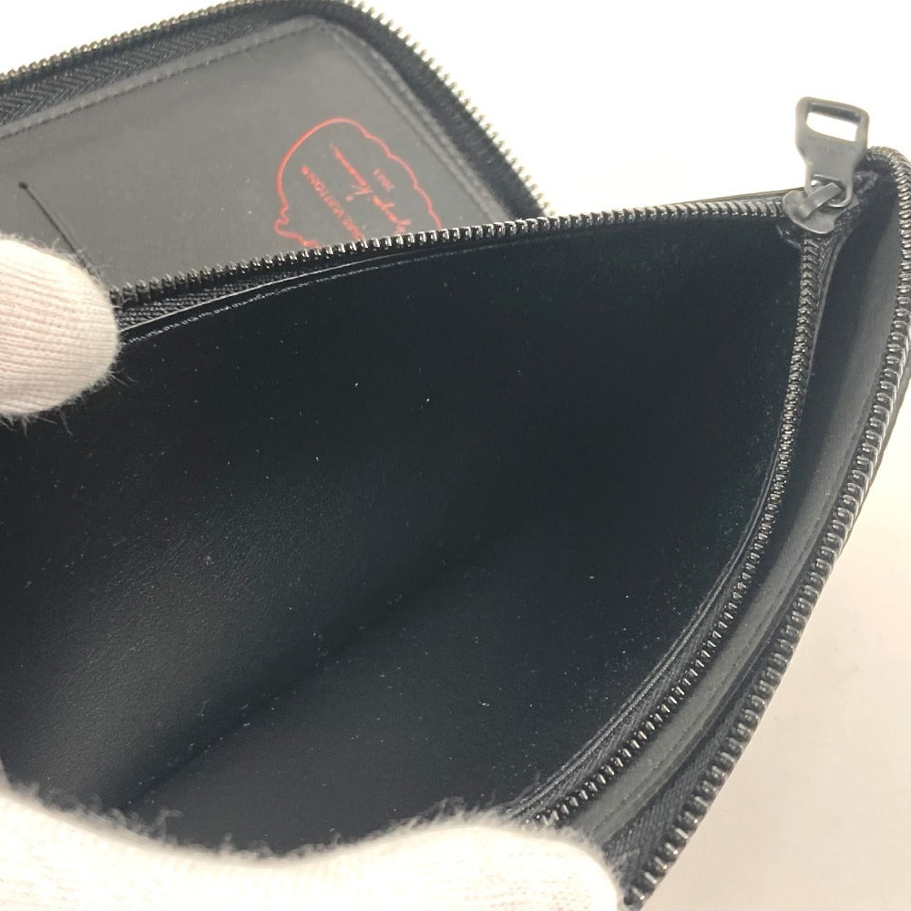 LOUIS VUITTON M81904 モノグラムアンプラント ジッピーウォレット・ヴェルティカル LV×YK 草間弥生 長財布 モノグラムアンプラントレザー ユニセックス ノワール レッド