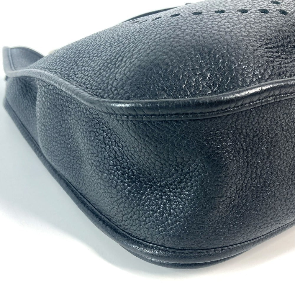 HERMES エブリン 3 GM カバン H パンチングロゴ ショルダーバッグ トリヨンクレマンス ユニセックス ブラック