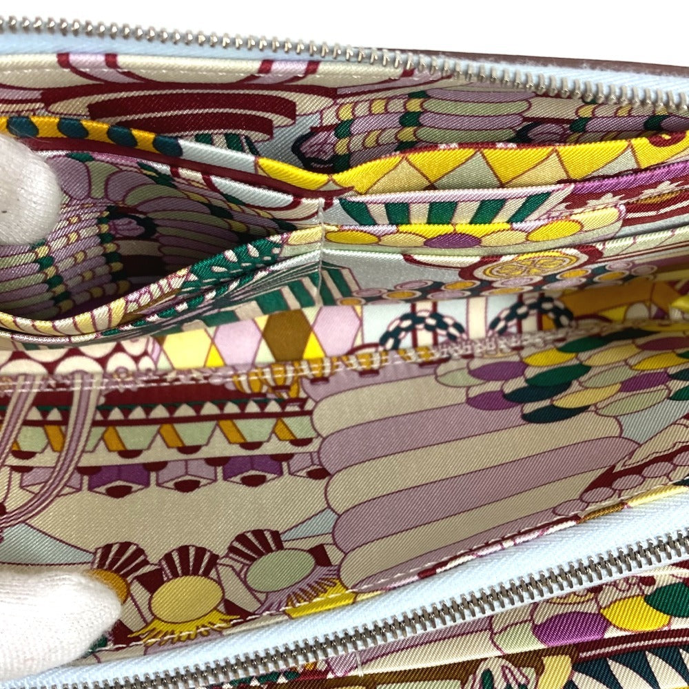 HERMES アザップロング シルクイン ロング ラ パティスリー ロングウォレット ラウンドファスナー 長財布 スイフト ユニセックス フランセーズ/ブルーブリュム マルチカラー - brandshop-reference