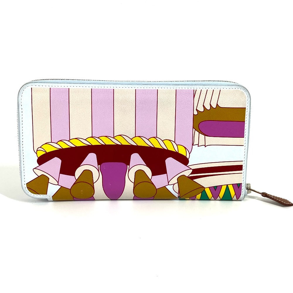 HERMES アザップロング シルクイン ロング ラ パティスリー ロングウォレット ラウンドファスナー 長財布 スイフト ユニセックス フランセーズ/ブルーブリュム マルチカラー - brandshop-reference