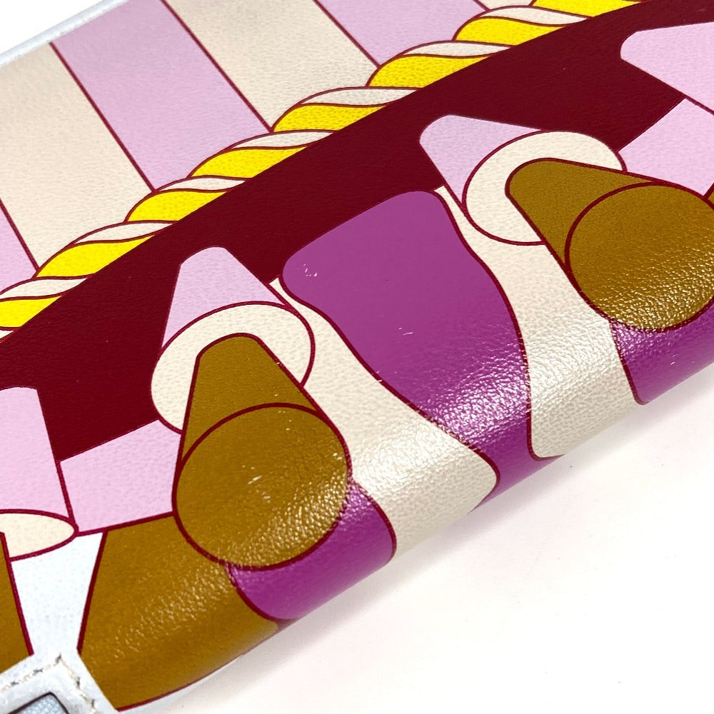 HERMES アザップロング シルクイン ロング ラ パティスリー ロングウォレット ラウンドファスナー 長財布 スイフト ユニセックス フランセーズ/ブルーブリュム マルチカラー - brandshop-reference