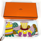 HERMES アザップロング シルクイン ロング ラ パティスリー ロングウォレット ラウンドファスナー 長財布 スイフト ユニセックス フランセーズ/ブルーブリュム マルチカラー - brandshop-reference