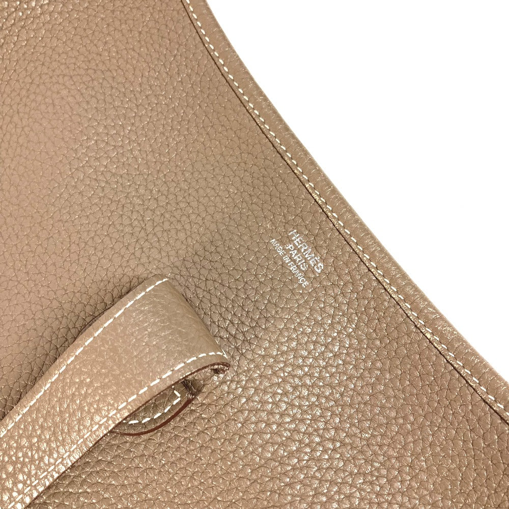HERMES パンチングロゴ エブリンGＭ 3　 カバン 斜め掛け ショルダーバッグ トリヨンクレマンス ユニセックス エトゥープ グレー