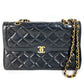CHANEL マトラッセ キルティング CC ココマーク パリ限定 マトラッセ28 カバン バッグ Wチェーン 斜め掛け フラップ ショルダーバッグ ラムスキン レディース ブラック