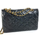 CHANEL マトラッセ キルティング CC ココマーク パリ限定 マトラッセ28 カバン バッグ Wチェーン 斜め掛け フラップ ショルダーバッグ ラムスキン レディース ブラック
