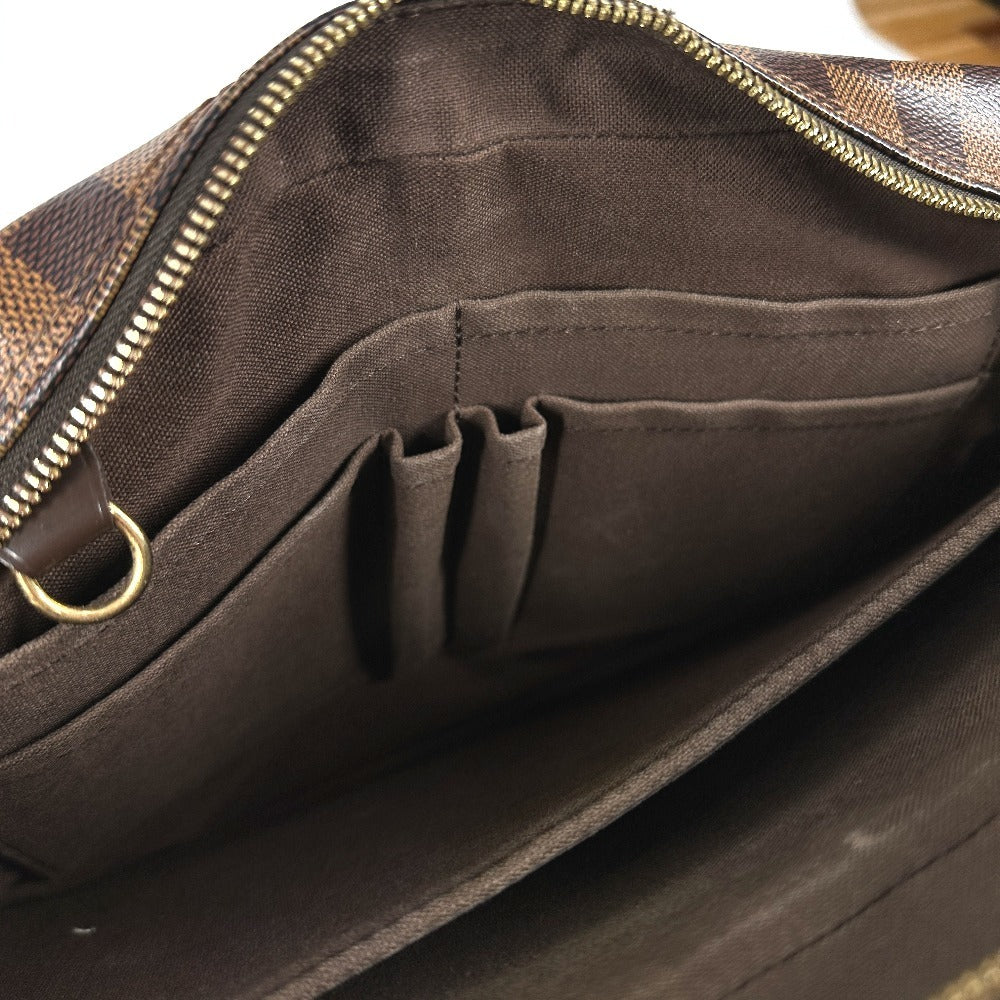 LOUIS VUITTON N41149 ダミエ シェルトンMM カバン 斜め掛け メッセンジャーバッグ ショルダーバッグ ダミエキャンバス ユニセックス エベヌ ブラウン
