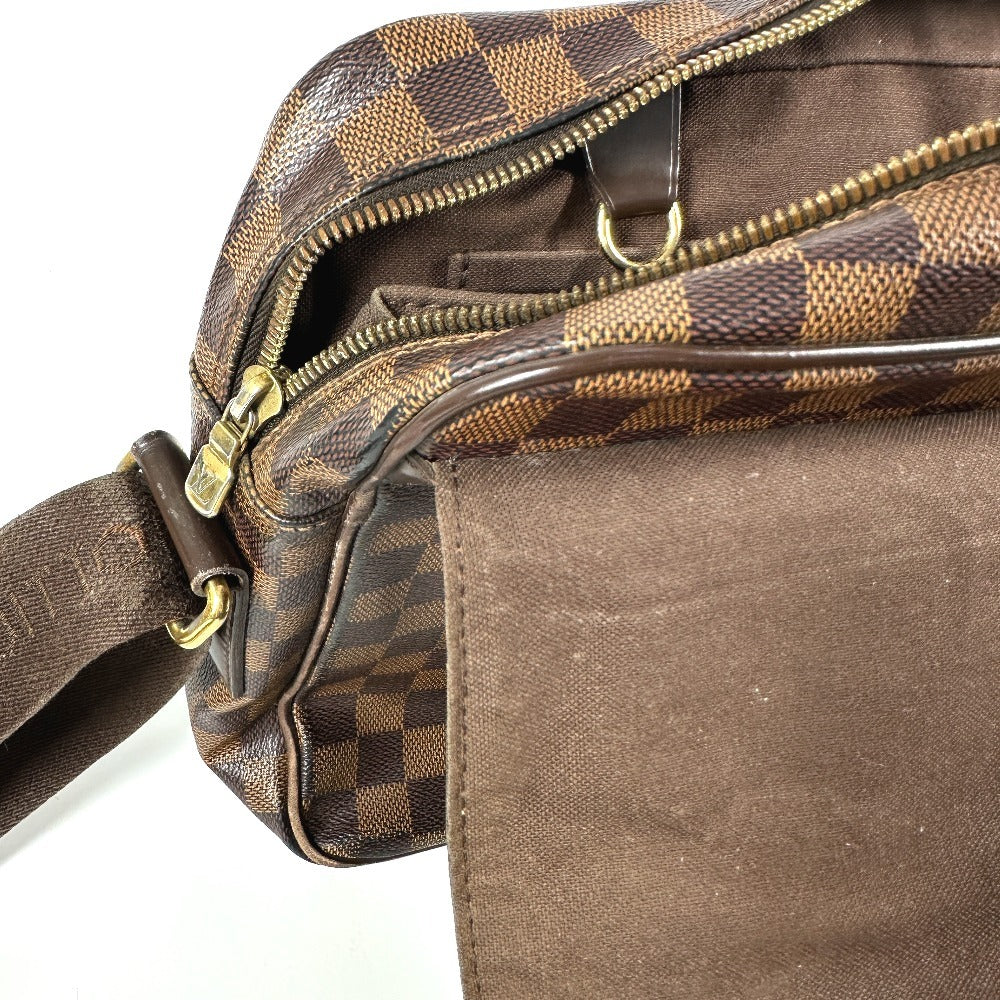 LOUIS VUITTON N41149 ダミエ シェルトンMM カバン 斜め掛け メッセンジャーバッグ ショルダーバッグ ダミエキャンバス ユニセックス エベヌ ブラウン