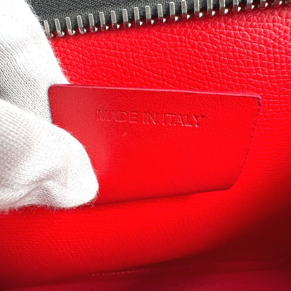 Christian Louboutin ロゴ 2WAYバッグ ポシェット クラッチバッグ ショルダーバッグ レザー ユニセックス カーキ