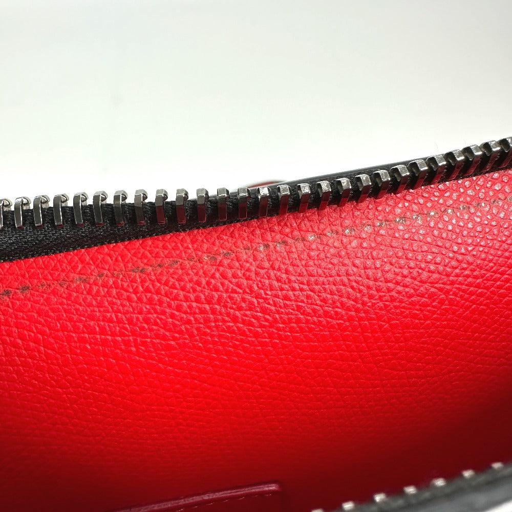 Christian Louboutin ロゴ 2WAYバッグ ポシェット クラッチバッグ ショルダーバッグ レザー ユニセックス カーキ