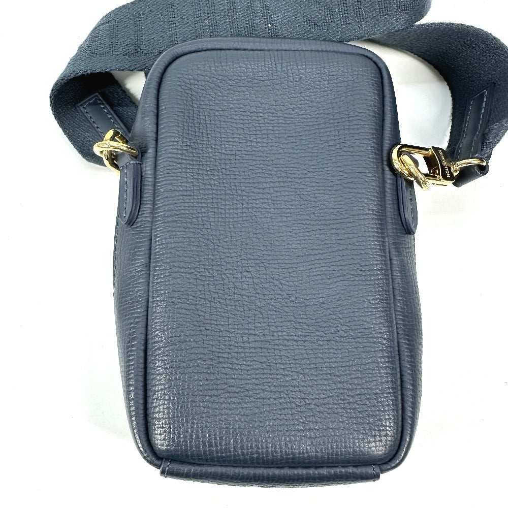 LOUIS VUITTON M81060 モノグラム デニム NIGOコラボ ダブル フォンポーチ カバン ポシェット 斜め掛け ショルダーバッグ デニム ユニセックス ブルー