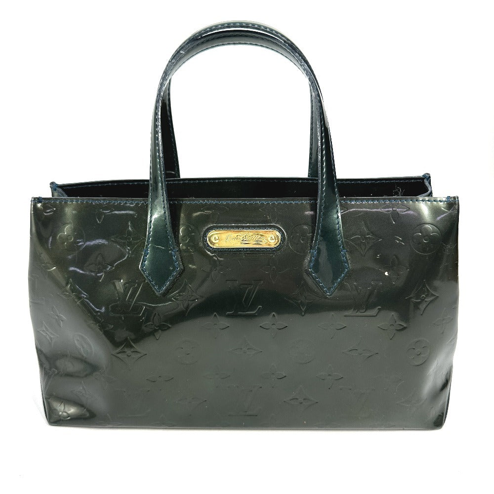 LOUIS VUITTON M93684 モノグラムヴェルニ ウィルシャーPM カバン トートバッグ ハンドバッグ モノグラムヴェルニ レディース ブルーニュイ グリーン
