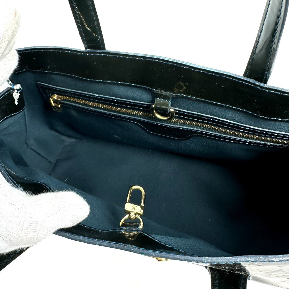 LOUIS VUITTON M93684 モノグラムヴェルニ ウィルシャーPM カバン トートバッグ ハンドバッグ モノグラムヴェルニ レディース ブルーニュイ グリーン