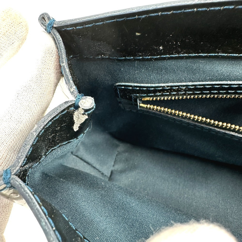 LOUIS VUITTON M93684 モノグラムヴェルニ ウィルシャーPM カバン トートバッグ ハンドバッグ モノグラムヴェルニ レディース ブルーニュイ グリーン