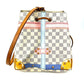 LOUIS VUITTON N41066 Damier Azur Summer Trunk NeoNoe Bag, 2-Way Bag, Crossbody Bag, Drawstring Bag, Bucket-Shaped Shoulder Bag, Damier Azur Canvas, Unisex, White