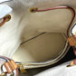 LOUIS VUITTON N41066 Damier Azur Summer Trunk NeoNoe Bag, 2-Way Bag, Crossbody Bag, Drawstring Bag, Bucket-Shaped Shoulder Bag, Damier Azur Canvas, Unisex, White