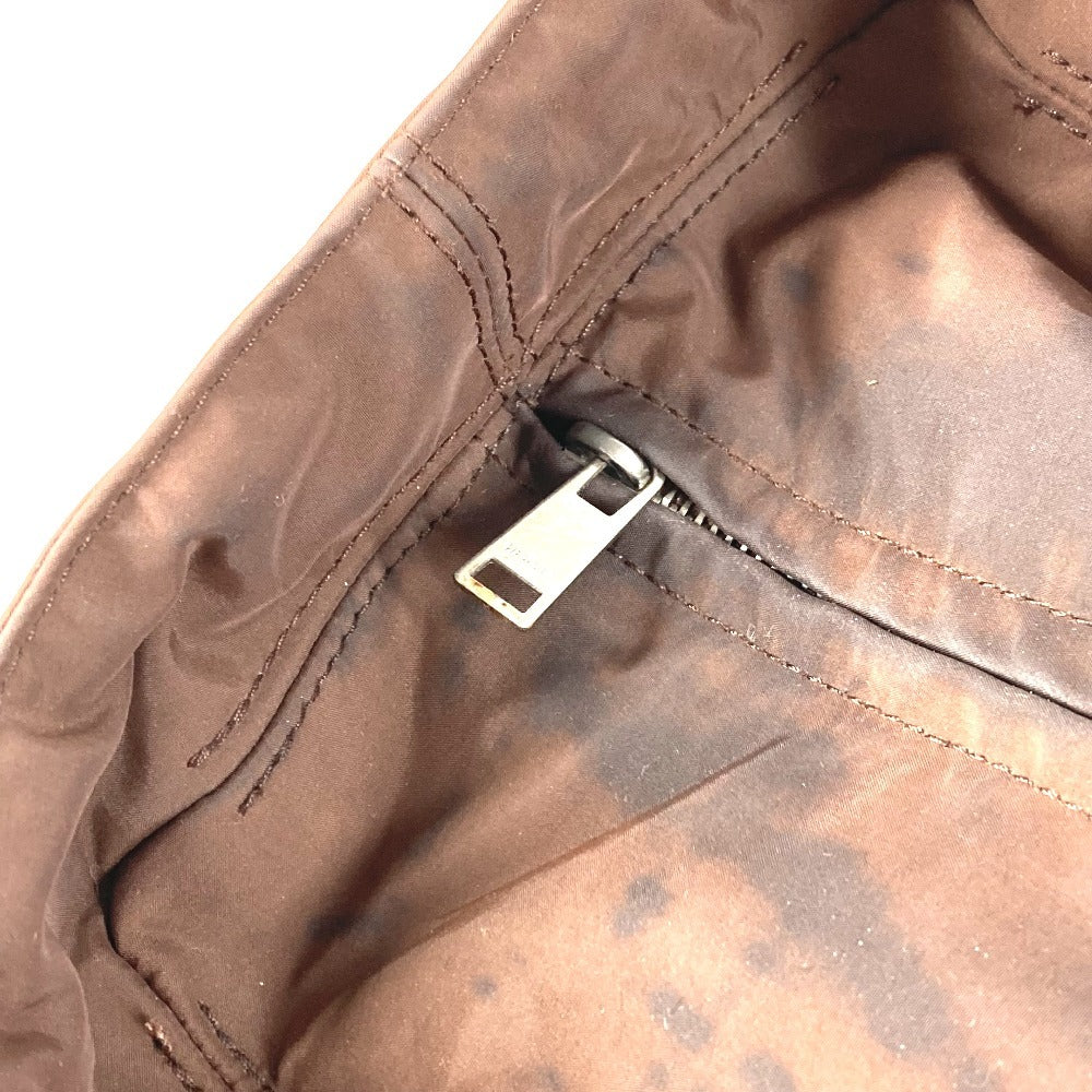 HERMES アカプルコMM カバン トートバッグ ハンドバッグ ナイロン ユニセックス ブラウン