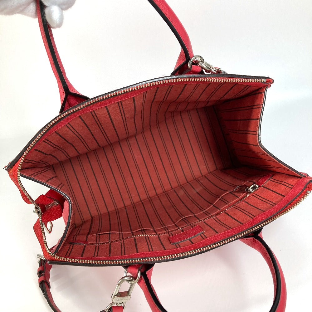 LOUIS VUITTON M42711 モノグラムアンプラント ポンヌフMM カバン 2WAYバッグ ショルダーバッグ 斜め掛け ハンドバッグ モノグラムアンプラントレザー レディース ブロッサム レッド系