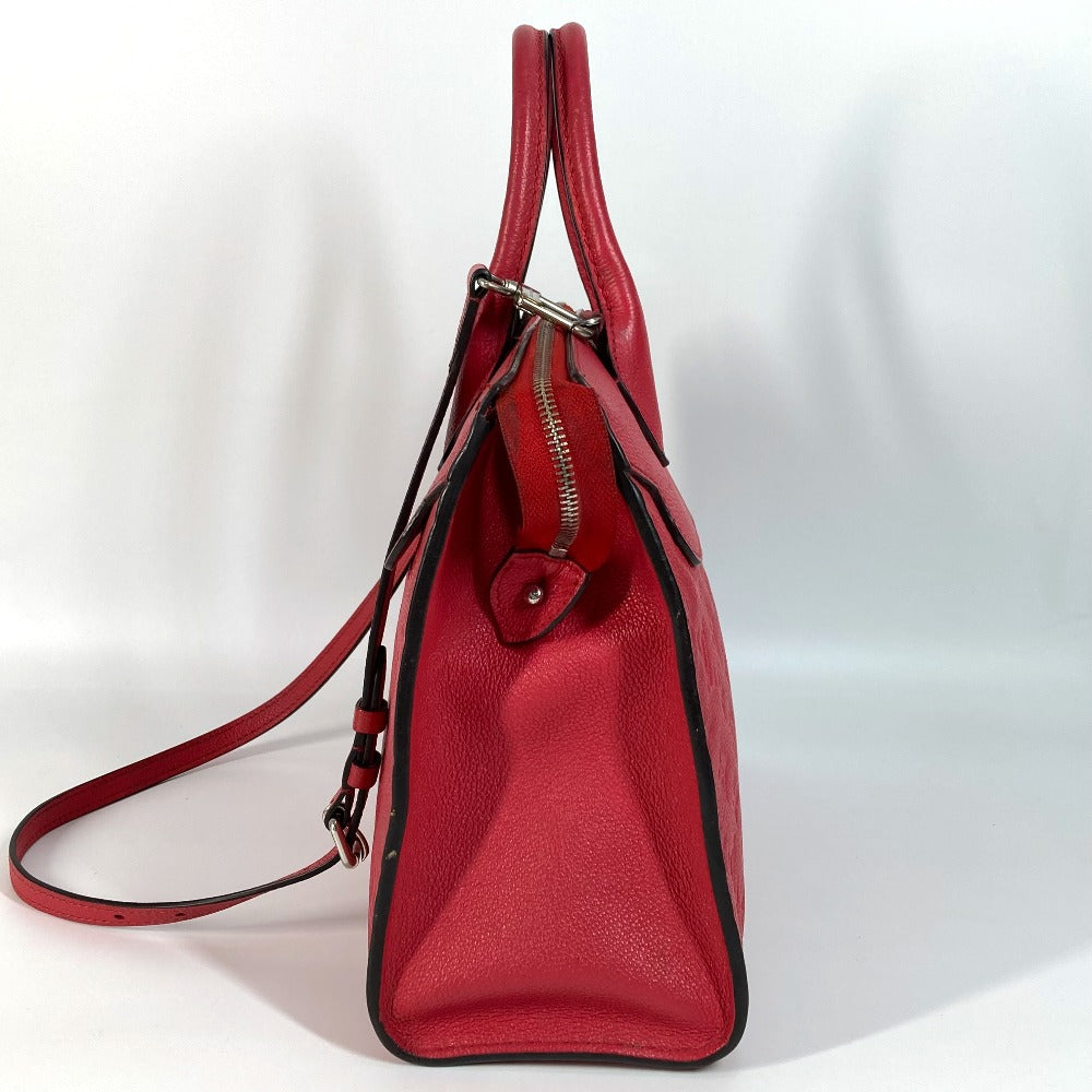 LOUIS VUITTON M42711 モノグラムアンプラント ポンヌフMM カバン 2WAYバッグ ショルダーバッグ 斜め掛け ハンドバッグ モノグラムアンプラントレザー レディース ブロッサム レッド系