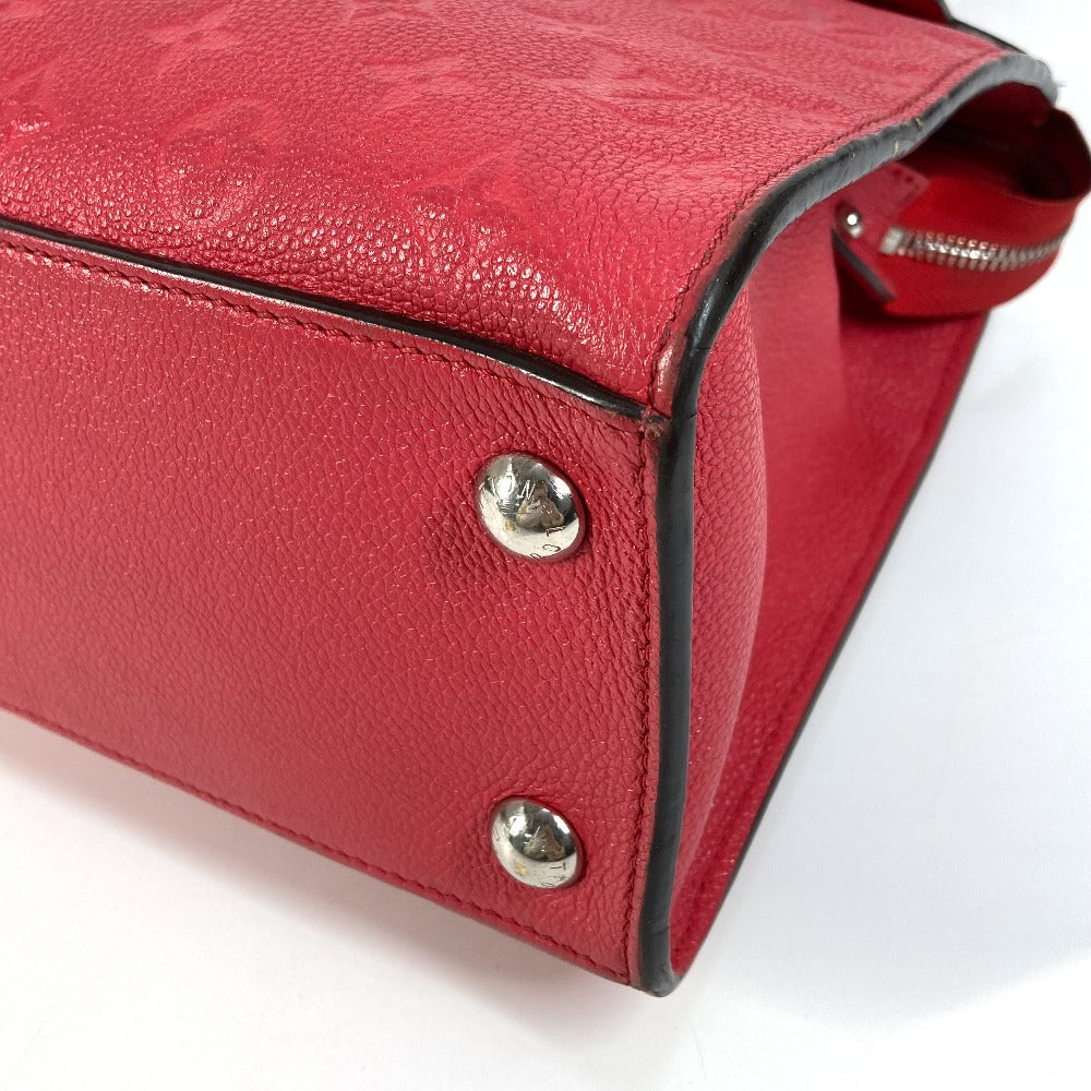 LOUIS VUITTON M42711 モノグラムアンプラント ポンヌフMM カバン 2WAYバッグ ショルダーバッグ 斜め掛け ハンドバッグ モノグラムアンプラントレザー レディース ブロッサム レッド系