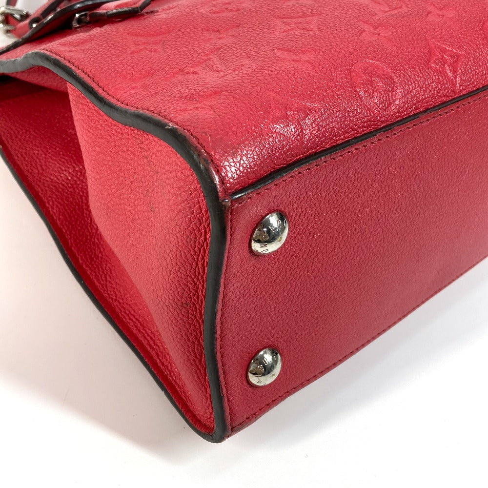 LOUIS VUITTON M42711 モノグラムアンプラント ポンヌフMM カバン 2WAYバッグ ショルダーバッグ 斜め掛け ハンドバッグ モノグラムアンプラントレザー レディース ブロッサム レッド系