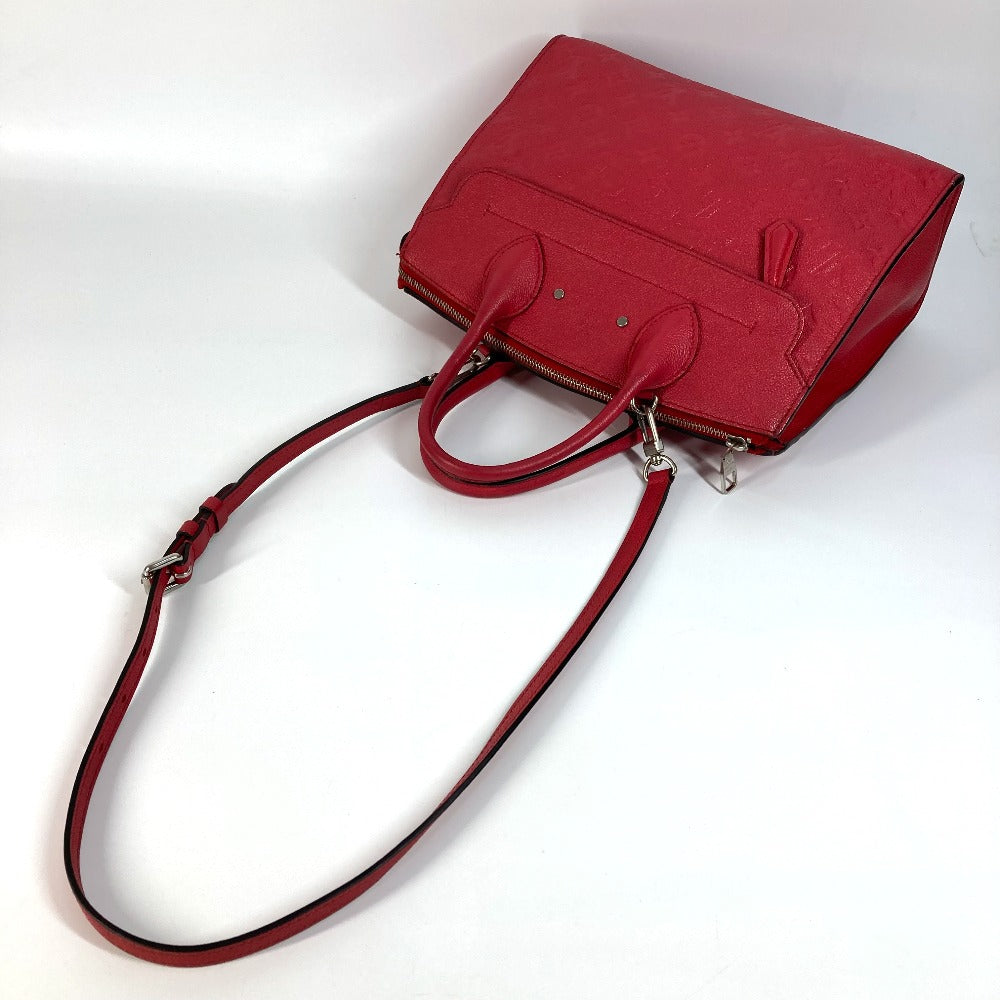 LOUIS VUITTON M42711 モノグラムアンプラント ポンヌフMM カバン 2WAYバッグ ショルダーバッグ 斜め掛け ハンドバッグ モノグラムアンプラントレザー レディース ブロッサム レッド系