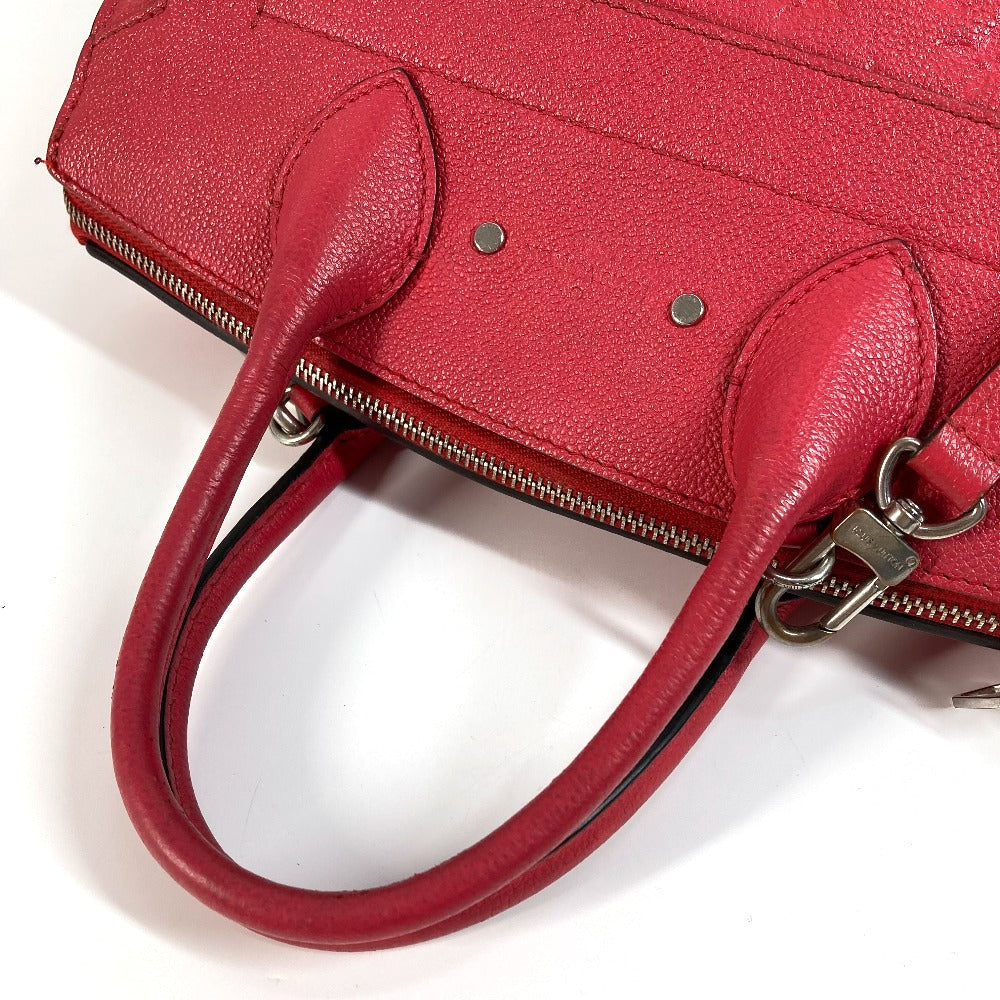 LOUIS VUITTON M42711 モノグラムアンプラント ポンヌフMM カバン 2WAYバッグ ショルダーバッグ 斜め掛け ハンドバッグ モノグラムアンプラントレザー レディース ブロッサム レッド系