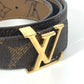LOUIS VUITTON M0149 モノグラム・リバース サンチュール・LVアイコニック アクセサリー ズボン用ベルト ベルト モノグラムリバースキャンバス ユニセックス ベージュ