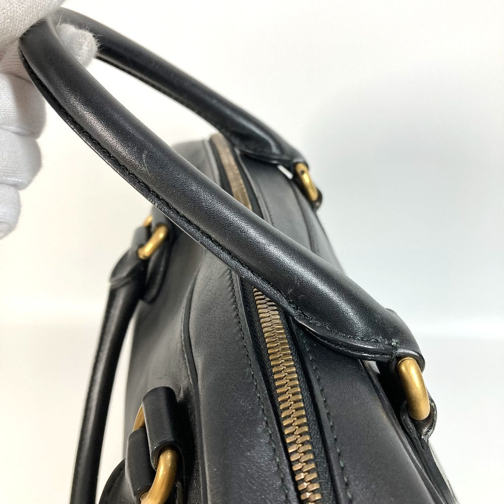 GUCCI 450999 ビジネスバッグ ロゴ カバン 旅行バッグ トラベルバッグ ショルダーバッグ ボストンバッグ レザー ユニセックス ブラック