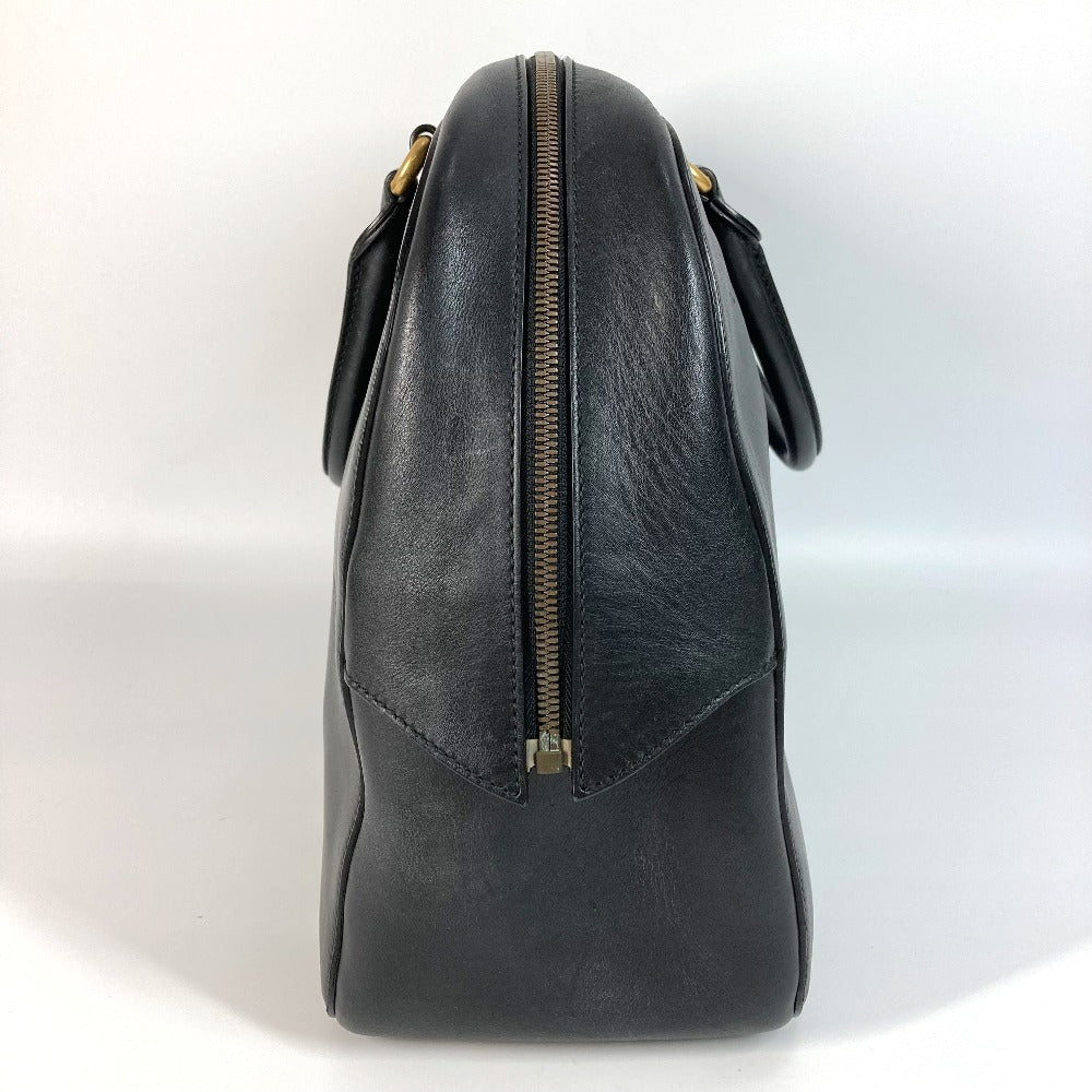 GUCCI 450999 ビジネスバッグ ロゴ カバン 旅行バッグ トラベルバッグ ショルダーバッグ ボストンバッグ レザー ユニセックス ブラック