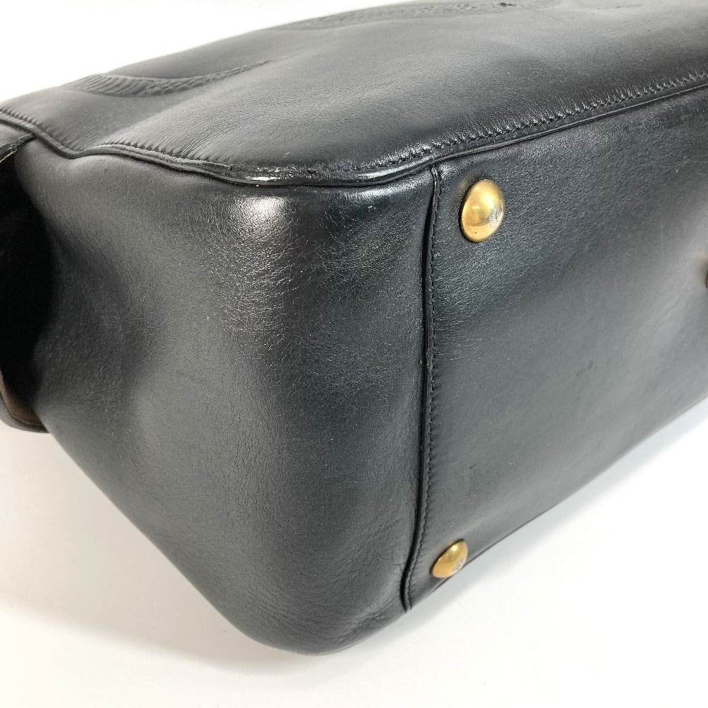 GUCCI 450999 ビジネスバッグ ロゴ カバン 旅行バッグ トラベルバッグ ショルダーバッグ ボストンバッグ レザー ユニセックス ブラック
