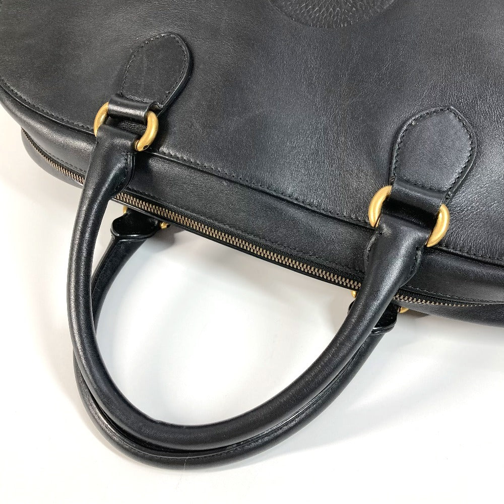 GUCCI 450999 ビジネスバッグ ロゴ カバン 旅行バッグ トラベルバッグ ショルダーバッグ ボストンバッグ レザー ユニセックス ブラック