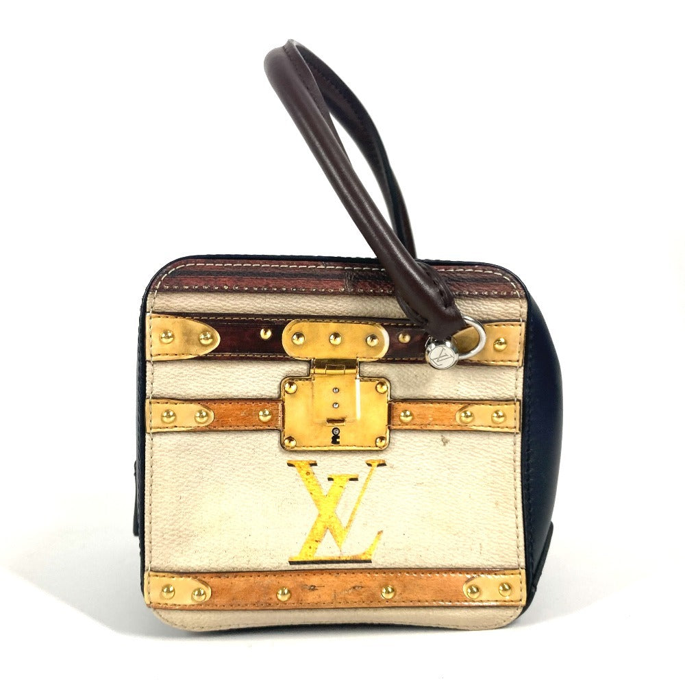 LOUIS VUITTON M52350 トロンプ ルイユ チェーンバッグ 2WAYバッグ ショルダーバッグ 肩掛け カバン ハンドバッグ レザー レディース ネイビー