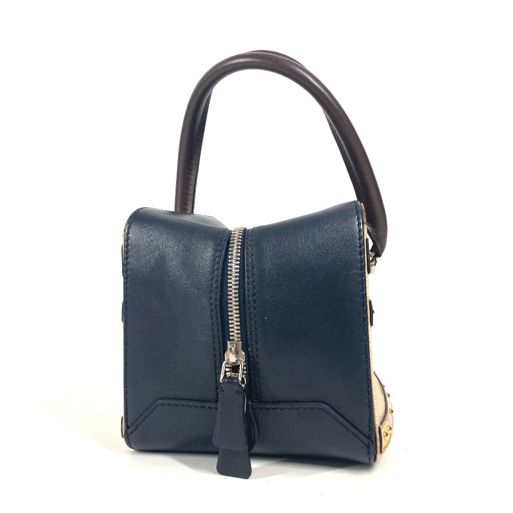 LOUIS VUITTON M52350 トロンプ ルイユ チェーンバッグ 2WAYバッグ ショルダーバッグ 肩掛け カバン ハンドバッグ レザー レディース ネイビー