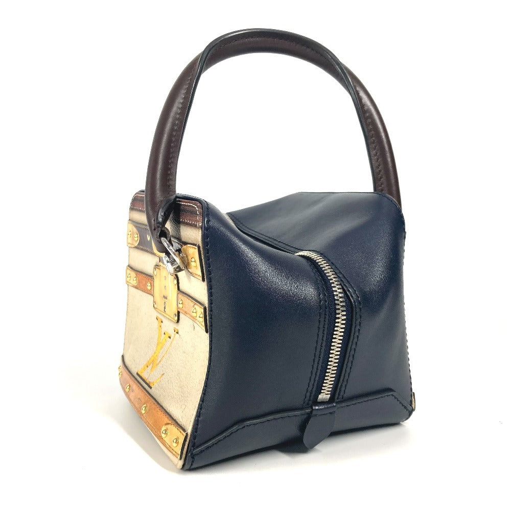 LOUIS VUITTON M52350 トロンプ ルイユ チェーンバッグ 2WAYバッグ ショルダーバッグ 肩掛け カバン ハンドバッグ レザー レディース ネイビー