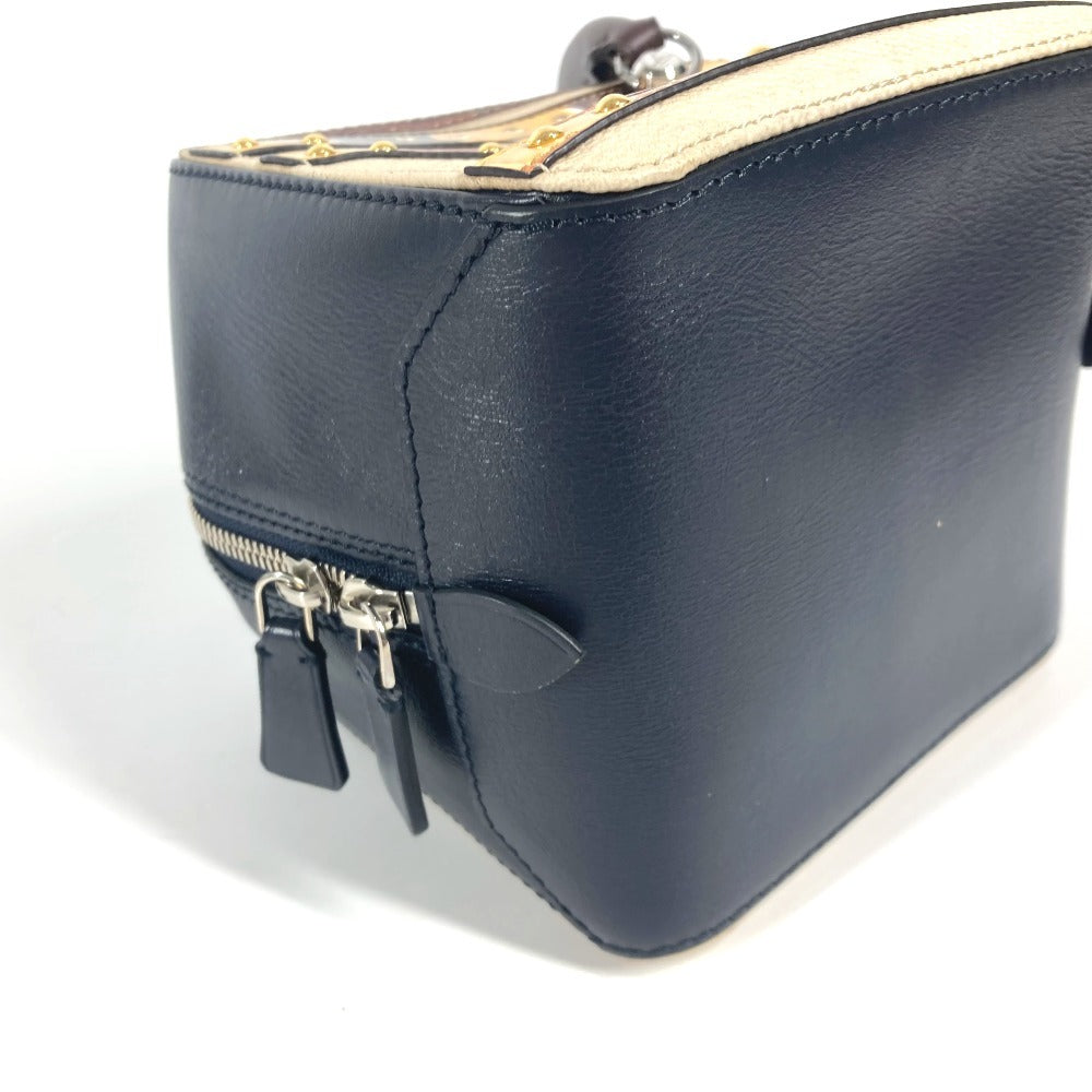 LOUIS VUITTON M52350 トロンプ ルイユ チェーンバッグ 2WAYバッグ ショルダーバッグ 肩掛け カバン ハンドバッグ レザー レディース ネイビー