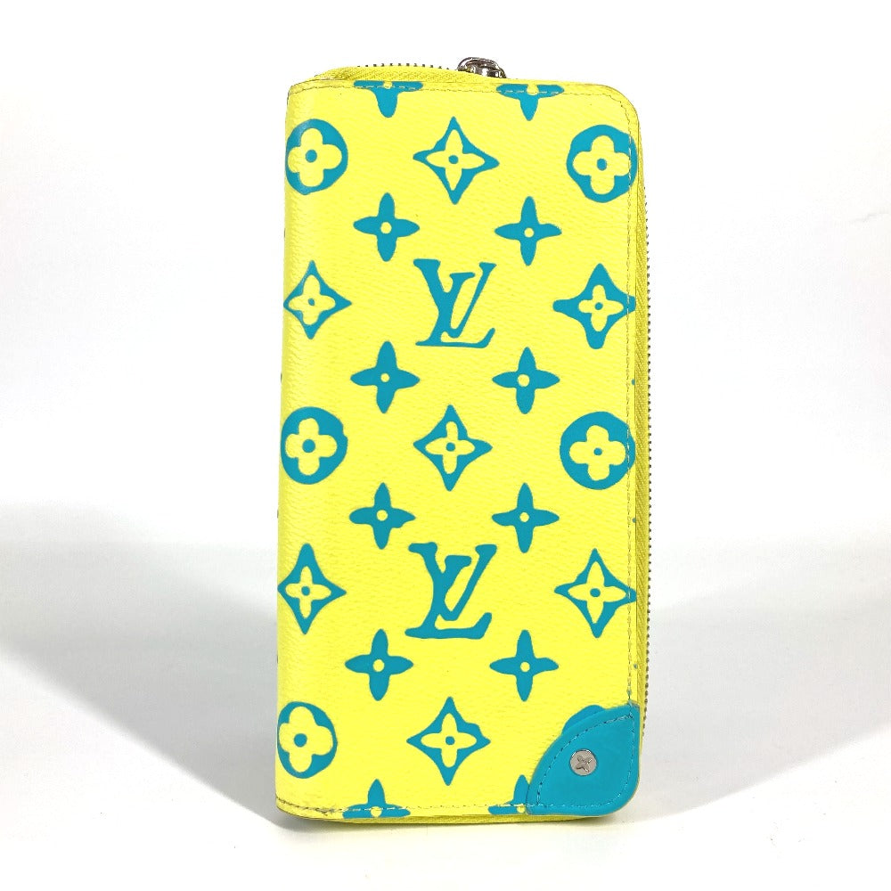 LOUIS VUITTON M82005 モノグラムプレイグラウンド ジッピー ウォレット ヴェルティカル ラウンドファスナー 長財布 モノグラムキャンバス ユニセックス イエロー