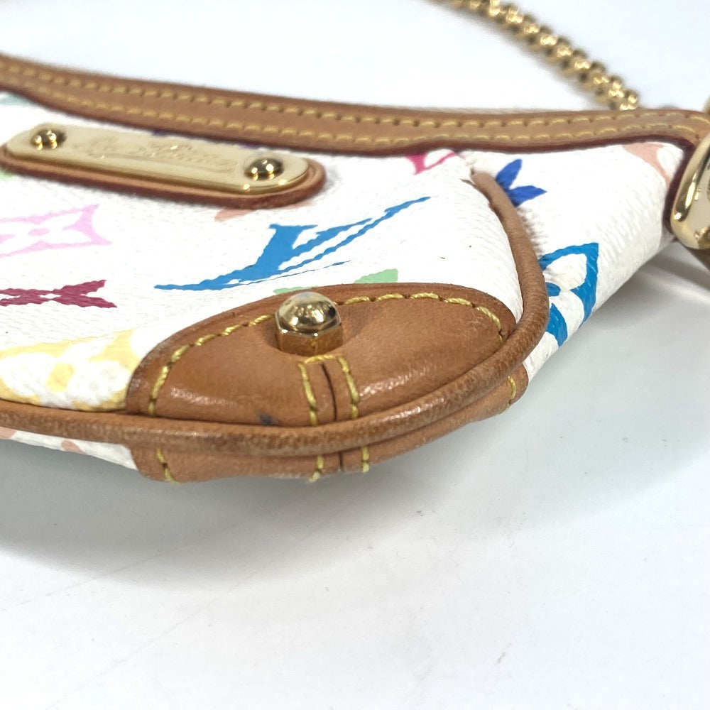 LOUIS VUITTON M60098 モノグラムマルチカラー ポシェットミラPM チェーンバッグ ポーチ 2WAYバッグ カバン ハンドバッグ モノグラムマルチカラーキャンバス レディース ブロン ホワイト