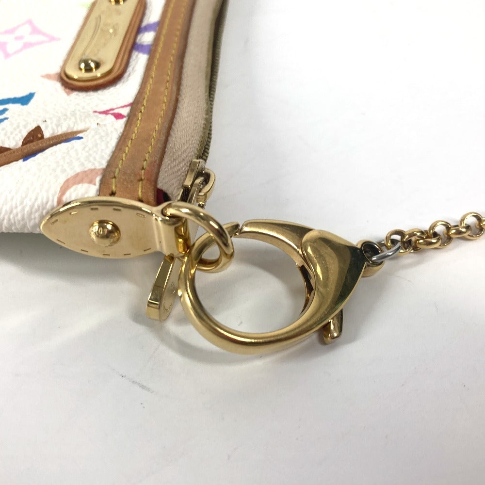 LOUIS VUITTON M60098 モノグラムマルチカラー ポシェットミラPM チェーンバッグ ポーチ 2WAYバッグ カバン ハンドバッグ モノグラムマルチカラーキャンバス レディース ブロン ホワイト