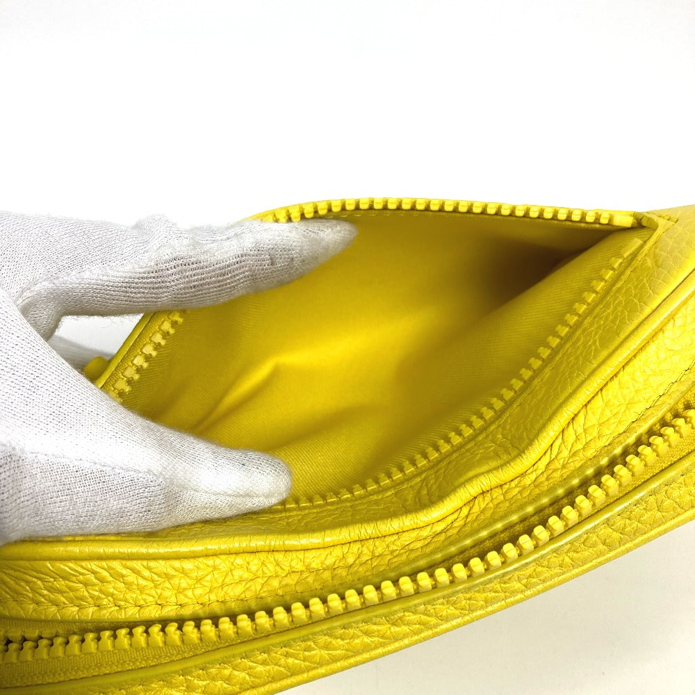 LOUIS VUITTON M53554 Monogram Empreinte Pochette Volga Second Bag, Chain Clutch Bag, Taurillon Leather, Unisex, Yellow