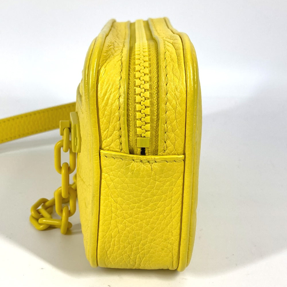 LOUIS VUITTON M53554 Monogram Empreinte Pochette Volga Second Bag, Chain Clutch Bag, Taurillon Leather, Unisex, Yellow