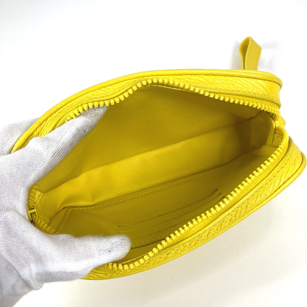 LOUIS VUITTON M53554 Monogram Empreinte Pochette Volga Second Bag, Chain Clutch Bag, Taurillon Leather, Unisex, Yellow