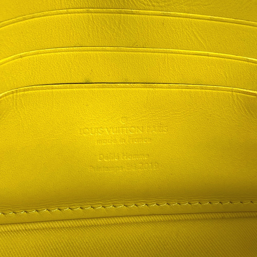 LOUIS VUITTON M53554 Monogram Empreinte Pochette Volga Second Bag, Chain Clutch Bag, Taurillon Leather, Unisex, Yellow